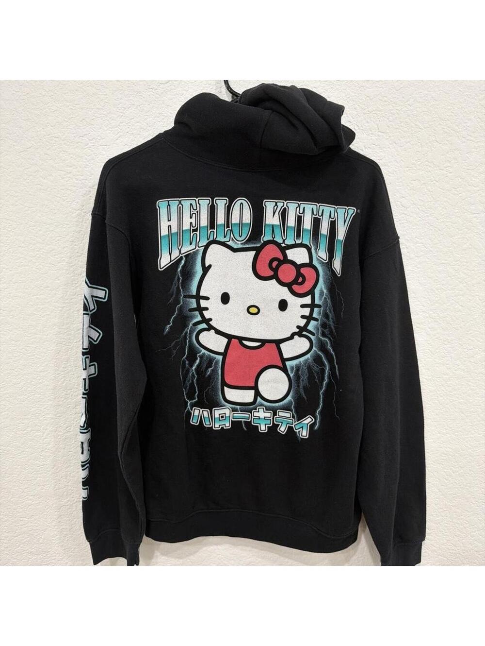 Hello Kitty pullover hoodie featuring a cute Hello Kitty